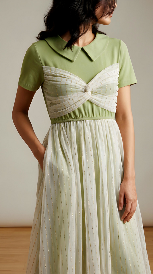 Aurelia Tulle Overlay Midaxi Dress